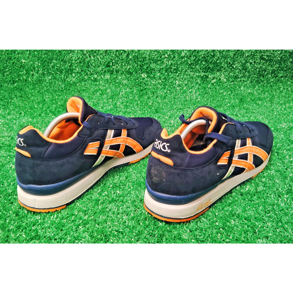 Asics GT II Gel Sportstyle Sneakers Men's 11 Navy Orange Running Athletic HQ416 - Picture 4 of 7